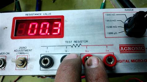 Instek Gom 801h Four Input Digital Milliohm Meter 20 Kilohms Resistance