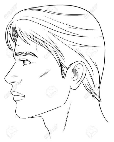 Side Profile Of Face Coloring Pages
