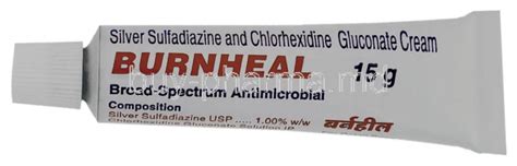 Buy Burn Heal Cream Silver Sulfadiazine Chlorhexidine Gluconate