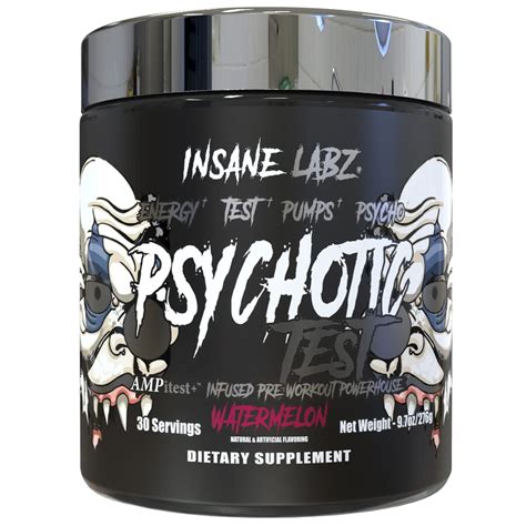 Buy Insane Labz Psychotic Test High Stim Testosterone Energy And Pump Boosting Pre Workout