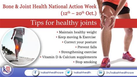 Bone And Joint Health National Action Week 12th 20th October 2019