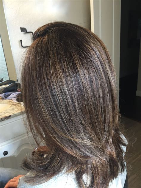 Caramel Babylights Perfect To Disguise Gray Hair Brunette Hair