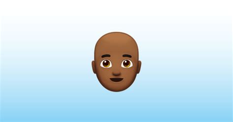 Download the emoji copy app. Man: Medium-Dark Skin Tone, Bald Emoji 👨🏾‍🦲