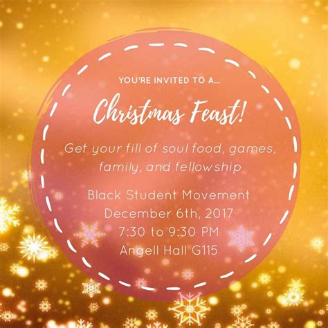 Monitor nutrition info to help meet your health goals. (Expired) Christmas Soul Food Dinner | Happening @ Michigan