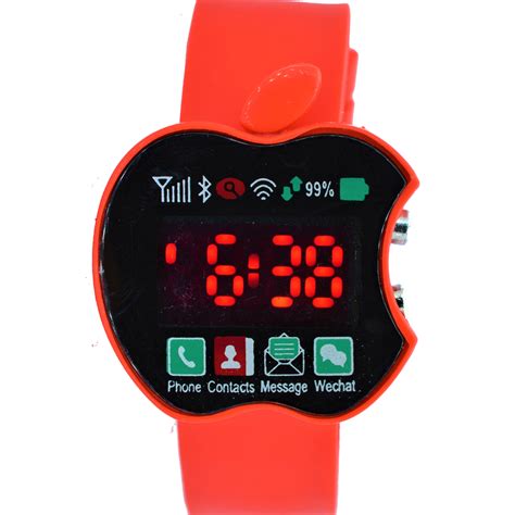 Buy Apple Shape Led Watch R Online ₹149 From Shopclues