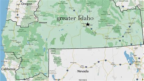 Greater Idaho Movement Merging Idaho With Parts Of Oregon California