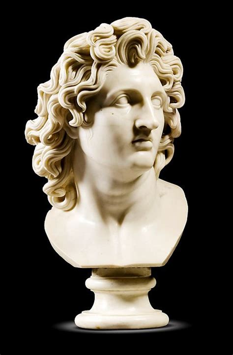 Bust Of Alexander The Great Marble C1800 Italian Alexander The