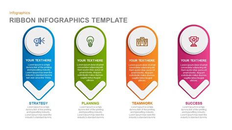 Ribbon Infographics Powerpoint Template And Keynote Slidebazaar