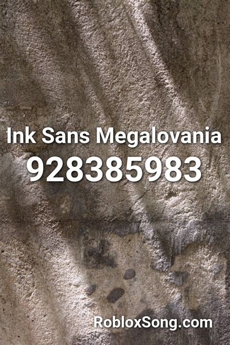 Ink Sans Megalovania Roblox Id Roblox Music Codes