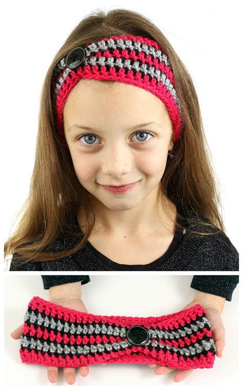 3 how to pop your ear video. Striped Pinched Crochet Headband - Dabbles & Babbles