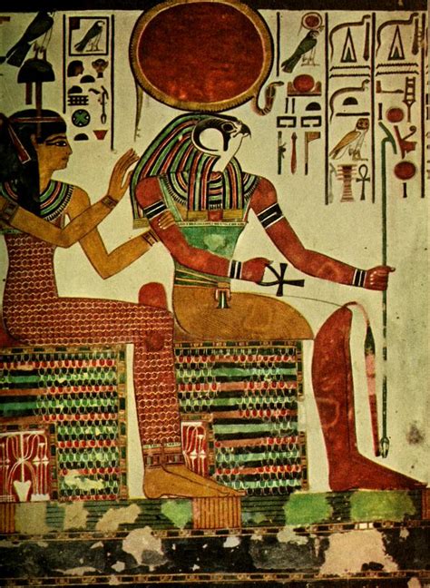 Ancient Egyptian Wall Paintings Horus Painting By Unknown Pixels