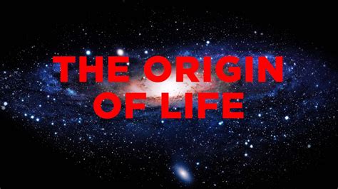 What Is The Origin Of Life Youtube