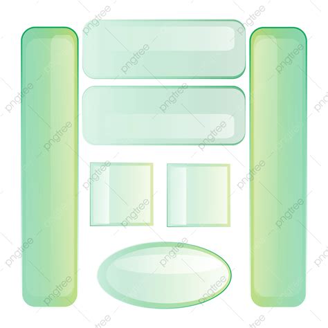Transparent Glass 3d Transparent Png Transparent Glass Set Blue Green