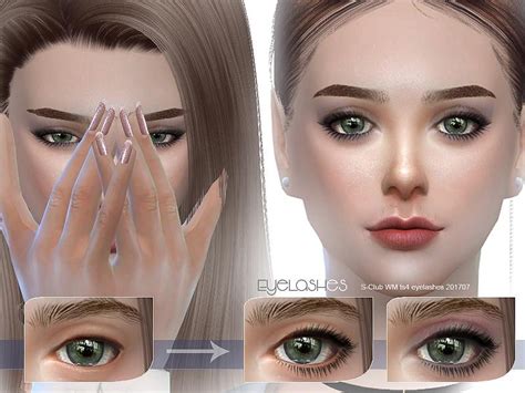 Sims 4 Eyelashes Skin Details Poodiscovery