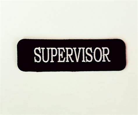 Security Supervisor Guard Patches Security Patch Legal Size