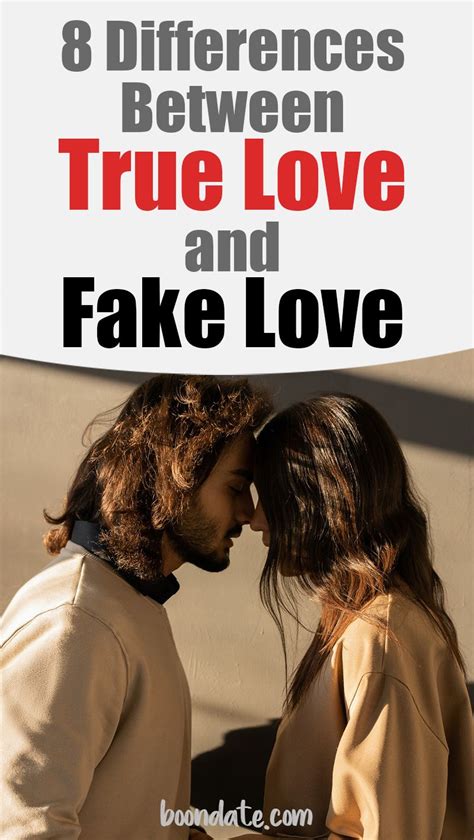 8 Differences Between True Love And Fake Love Love Tips On Boondate