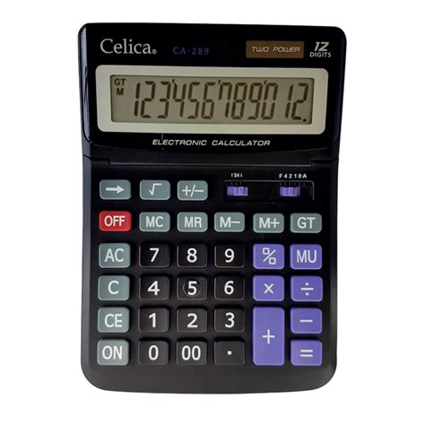Calculadora en línea gratis notación científica. Calculadora Celica de Escritorio CA-289 12 Dígitos Negra ...
