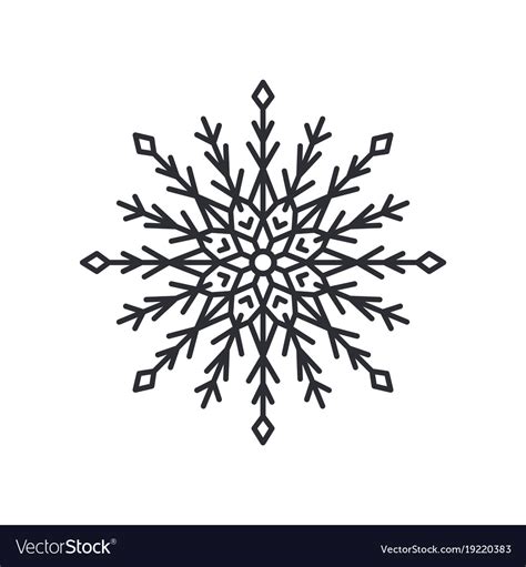 Snowflake Silhouette Vector