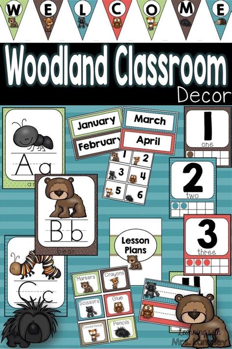Classroom Decor Woodland Animals In 2020 Classroom Decor Classroom