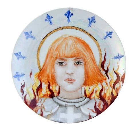 The Patron Saint Of Martys Saint Joan Of Arc Is Depicted In This