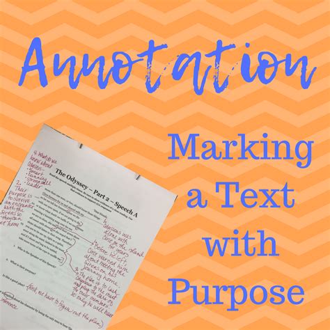 Annotation Marking A Text With Purpose Johnstons Ela Gems