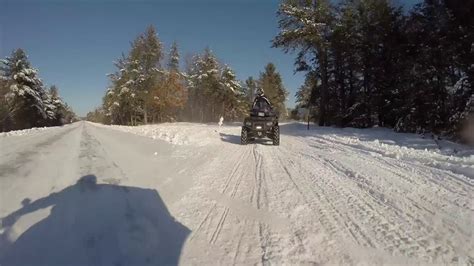 Winter Atv Riding In Jackson Co Wi Youtube