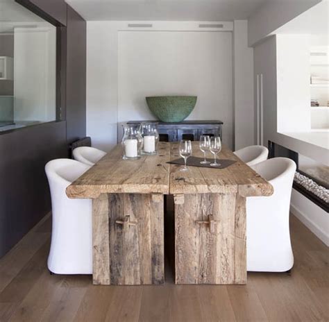 A dining room is probably one of the best places where you can try out orange, its different shades and how to incorporate it in a classy and contemporary fashion before you take it to the living room or the bedroom. Combining Country Dining Tables with Modern Chairs is Trendy
