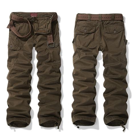 Mens Brown Cargo Hiking Pants Cw100031