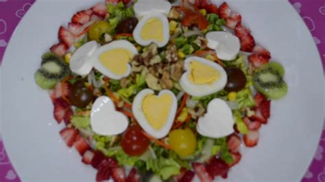 Ensalada San ValentÍnreceta De Enamoradosdeliciosa Y Rápida 💕valentines Salad Youtube