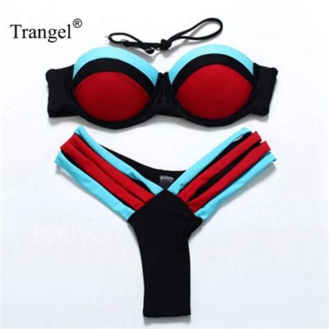 Buy Trangel Mini Bikini Thong Sexy Retro Swimwear Women Swimsuit Design Low