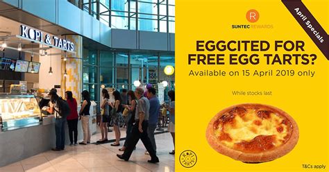 Redeem An Egg Tart From Kopi Tarts For Free With This Suntec City