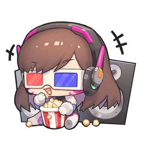 Chibi Overwatch Overwatch Comic Overwatch Fan Art Dva Icon Dva