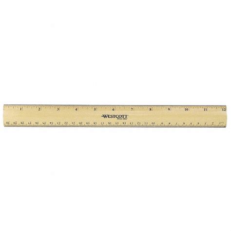 Westcott Ruler12 Inchrounded Bevel Wood Ruler 10f26014171 Grainger