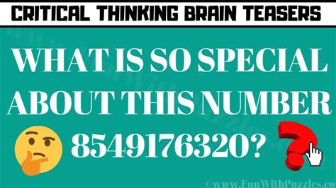 Critical Thinking Brain Teasers To Improve Your Mind Brain Teasers