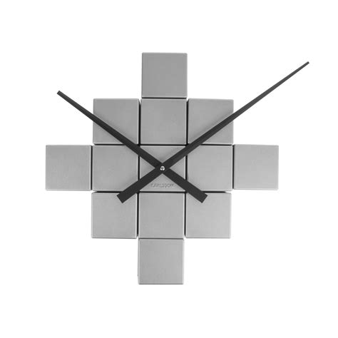 Karlsson Do It Yourself Cubic Wall Clock Silver Design Is This
