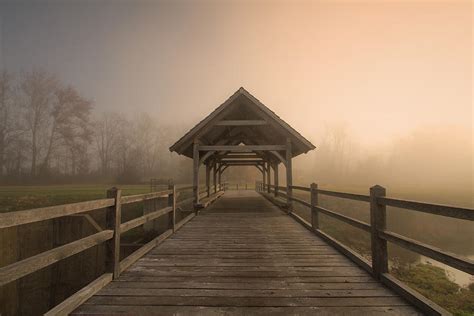 Bridge In Morning Fog Photograph By Victoria Winningham Fine Art America