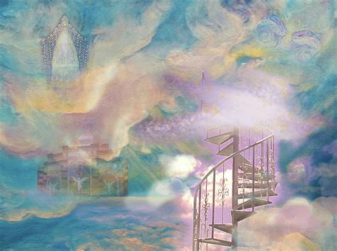 Stairway To Heaven Painting By Anne Cameron Cutri Pixels