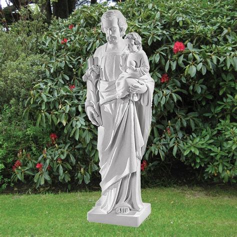 St Joseph 79cm Marble Resin Garden Statue