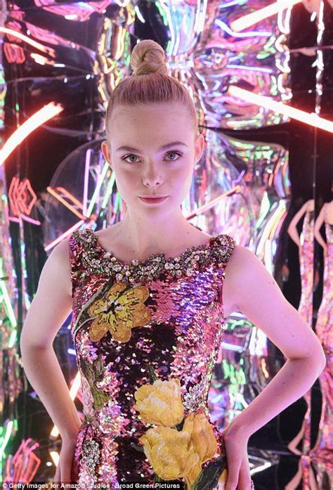 Elle Fanning Stuns In Sequin Gown At La Premiere Of Neon Demon Elle