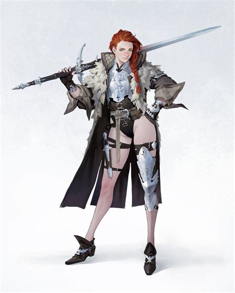 Artstation Mercenary Dongho Kang Female Character Design Character