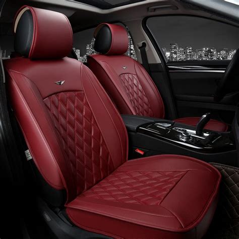 6 colors luxury leather car seat cover universal sport car seat covers whole surrounded car