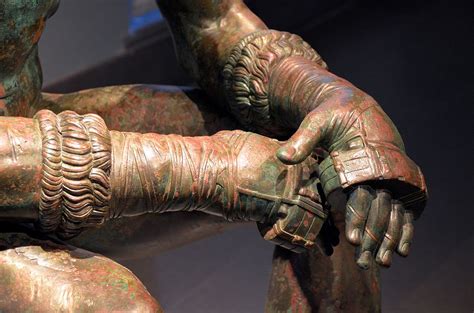 Greek Bronze Boxer Statue