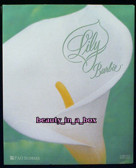 lily fao schwarz exclusive floral signature barbie doll in shipper ebay