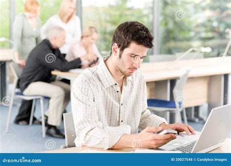 Young Business Students Businessman In Front Stock Photo Image Of