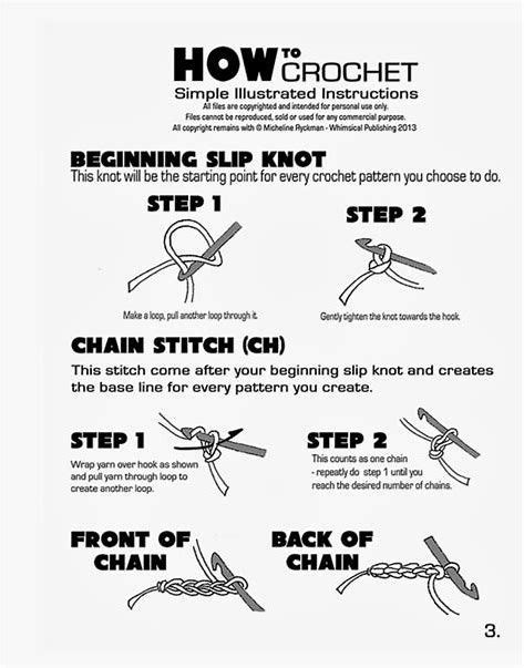 Printable Crochet Stitch Guide Francesco Printable