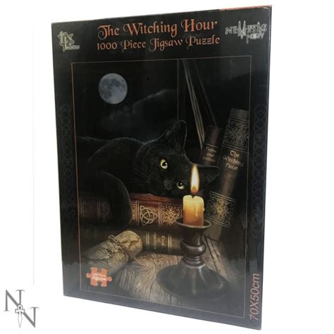 This superior quality puzzle will delight and educate all at the same time. LISA PARKER " WITCHING HOUR " Black Cat 1000 piece JIGSAW ...