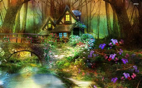 Enchanted Forest Hut Forest Wallpaper Art Wallpaper Forest Tapestry