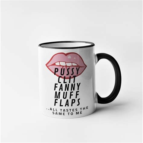 Red Lips Pussy Clit Fanny Muff Flaps Valentines Mug T Etsy