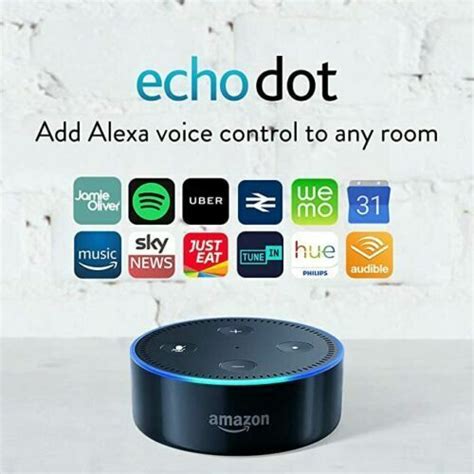 Amazon Echo Dot Smart Speaker With Alexa 2nd Generation Black