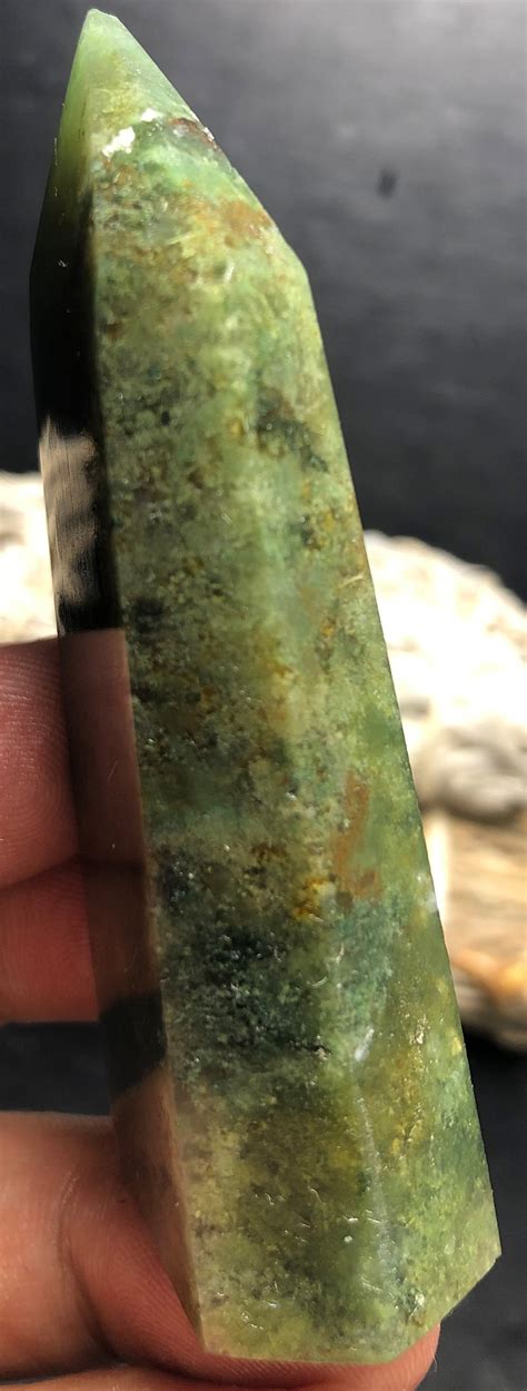 Moss Agate 69g Wow Sea Jasper Crystal Ocean Jasper Quartz Etsy